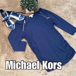 💙MK Navy Blue/GOLD Top | SOFT & Comfy | SIZE L 💙